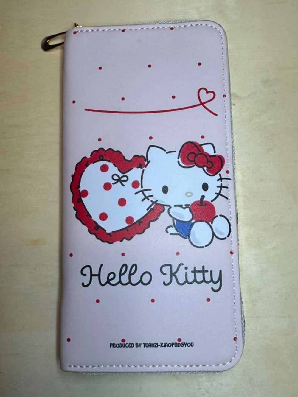 NWT Hello Kitty Pink Heart Polk-a-dots Wallet